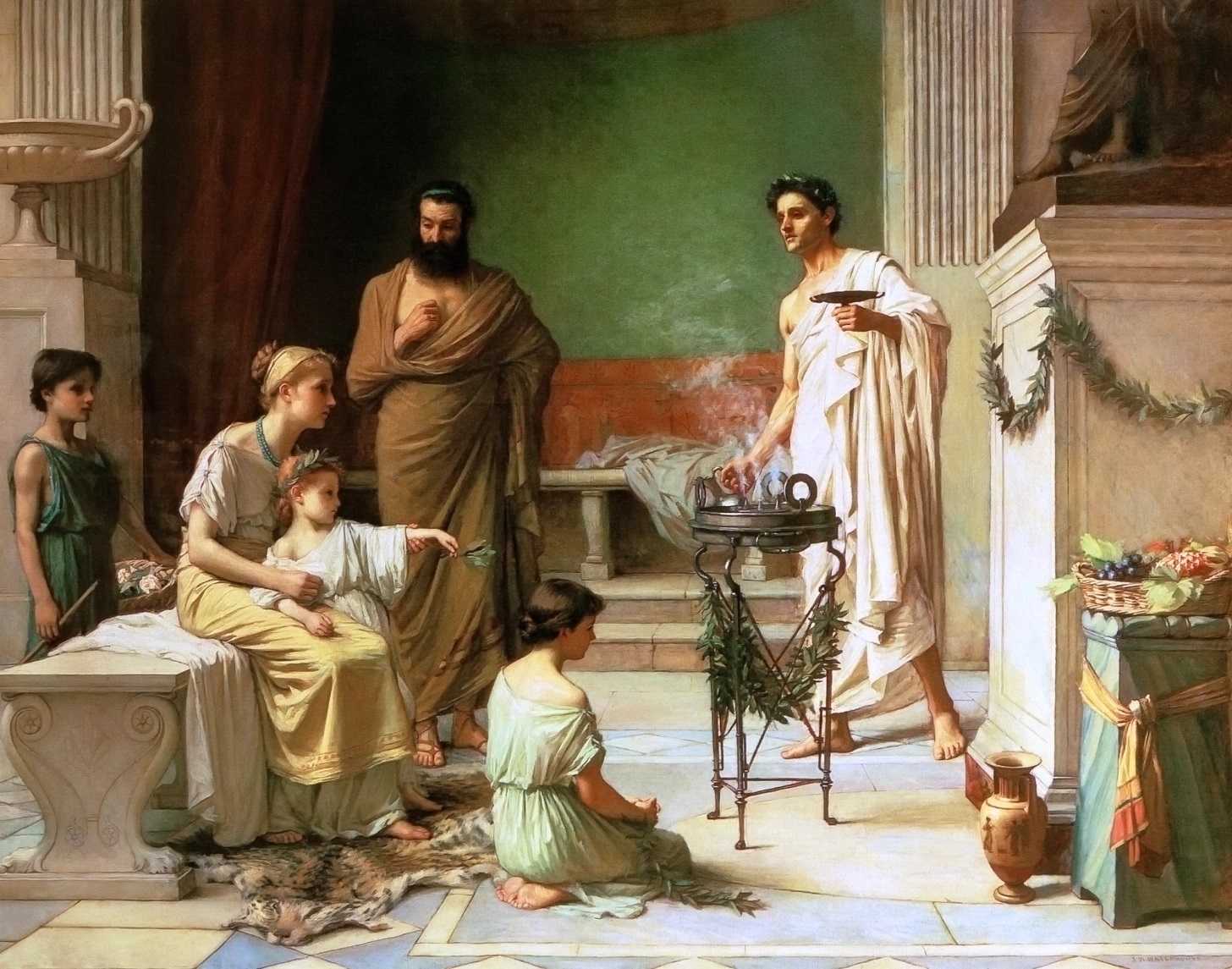 1 john william waterhouse a sick child brought into the temple of aesculapius 1877